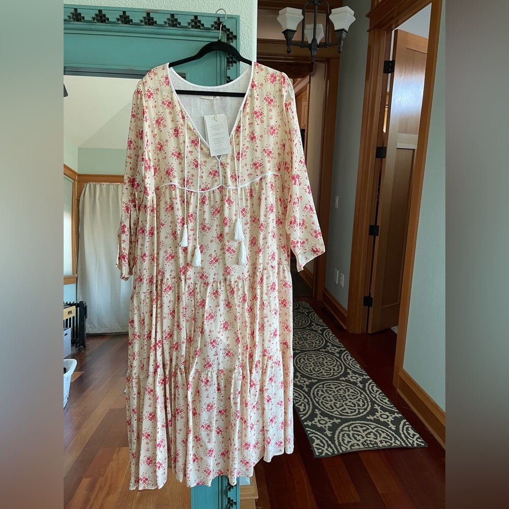 NWT Christy Dawn Paloma Dress in Tea Rose Bloom 1X Extended Sizing